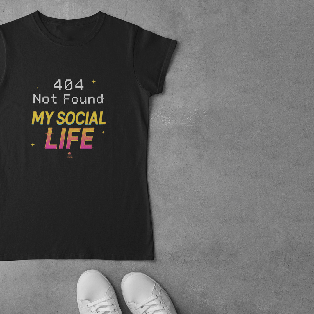 Baby Look 404 Not Found My Social Life - Nerd Xpress