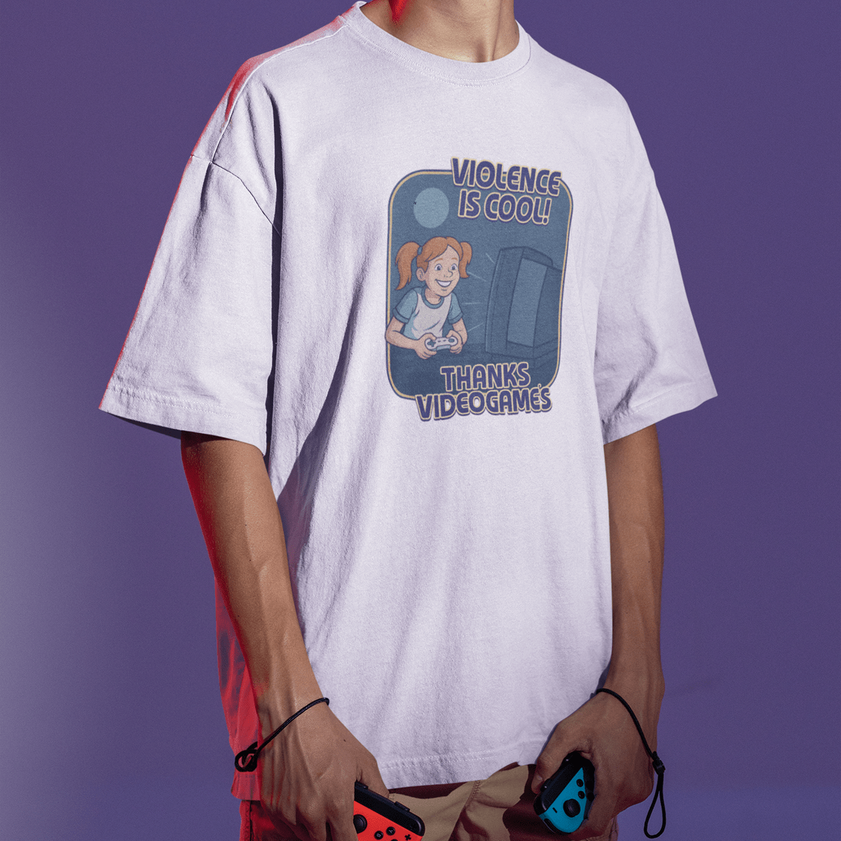 Camiseta Violence is Cool Thanks Videogame - Nerd Xpress